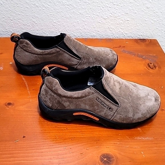 MERRELL JUNGLE MOC SUEDE LEATHER CASUAL KIDS SHOES SIZE 5